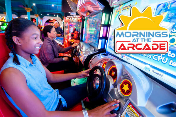 a teen girl at the arcade